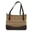 BURBERRY Nova Check Shoulder Bag Canvas Beige BrownNew hk811 Online Hot Sale