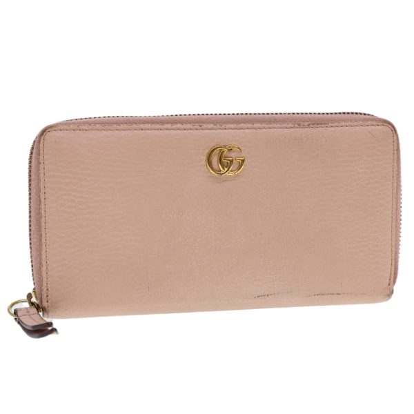 GUCCI Long Wallet Leather Pink 496334 am4210 Hot on Sale