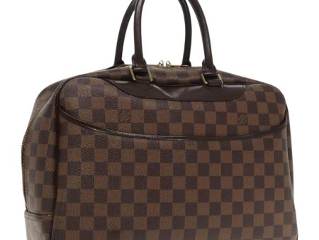 LOUIS VUITTON Damier Ebene Deauville Hand Bag SPO N47272  94378 For Sale