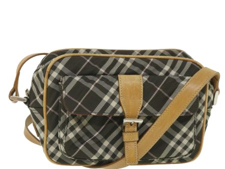 BURBERRY Nova Check Blue Label Shoulder Bag Nylon BrownNew ki3635 Online now