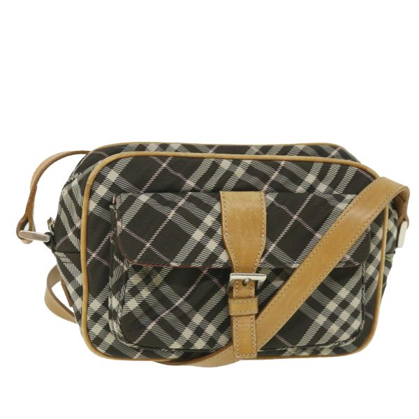 BURBERRY Nova Check Blue Label Shoulder Bag Nylon BrownNew ki3635 Online now