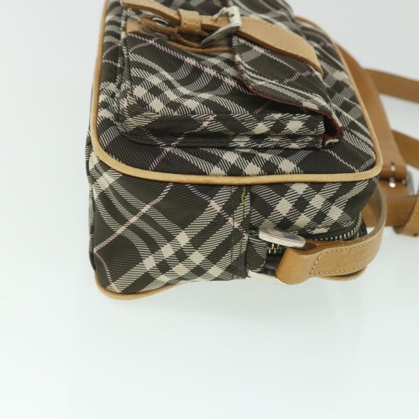 BURBERRY Nova Check Blue Label Shoulder Bag Nylon BrownNew ki3635 Online now