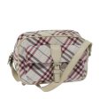 BURBERRY Nova Check Blue Label Shoulder Bag Nylon RedNew yk11525 For Discount