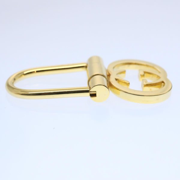 GUCCI Interlocking Key Ring metal Gold Tone ac2581 Hot on Sale