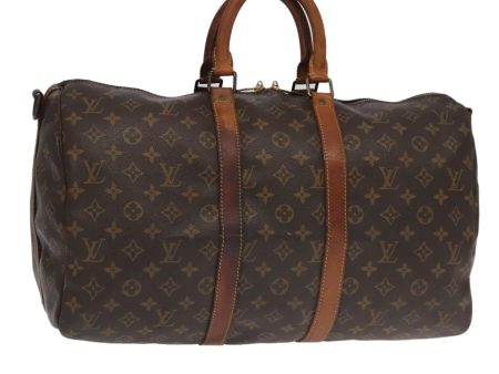 LOUIS VUITTON Monogram Keepall Bandouliere 45 Boston Bag M41418  am7009 For Cheap