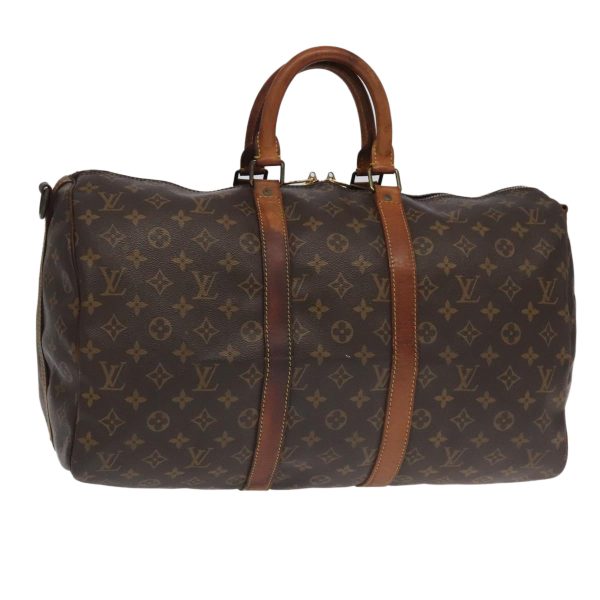 LOUIS VUITTON Monogram Keepall Bandouliere 45 Boston Bag M41418  am7009 For Cheap