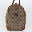 GUCCI GG Canvas Web Sherry Line Boston Bag Beige Red 2122.000.5301 43326 For Sale