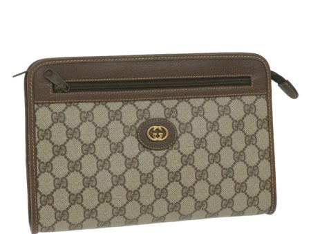 GUCCI Interlocking GG Supreme Clutch Bag Beige 014 115 6063 ki3996 Fashion