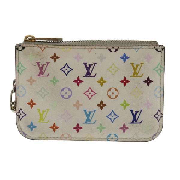 LOUIS VUITTON Multicolor Pochette Cles NM Coin Purse White M93734  94159 Discount