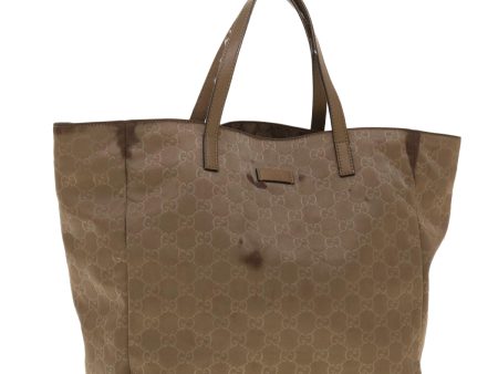 GUCCI GG Canvas Tote Bag Brown 282439 ar9229 Sale