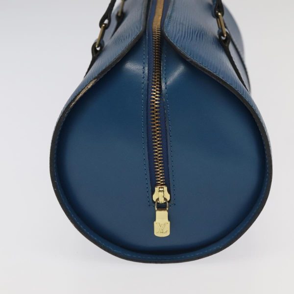 LOUIS VUITTON Epi Soufflot Hand Bag Blue M52225  95243 For Cheap