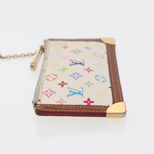 LOUIS VUITTON Monogram Multicolor Pochette Cles Purse White M92655 Auth 94730 Online Hot Sale