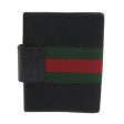 GUCCI GG Canvas Web Sherry Line Day Planner Cover Black Red Green am5263 Fashion