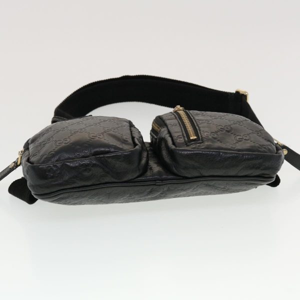 GUCCI GG Canvas Guccissima Waist bag Black 246417 am4450 Online Hot Sale