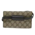 GUCCI GG Supreme Waist bag PVC Leather Beige 137376 yk9875 Online