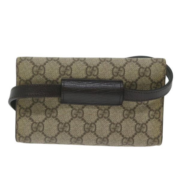 GUCCI GG Supreme Waist bag PVC Leather Beige 137376 yk9875 Online