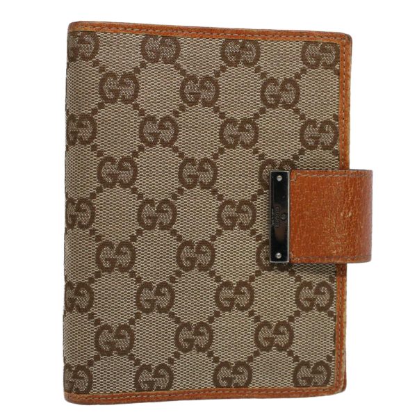 GUCCI GG Canvas Day Planner Cover Beige 58161 For Discount