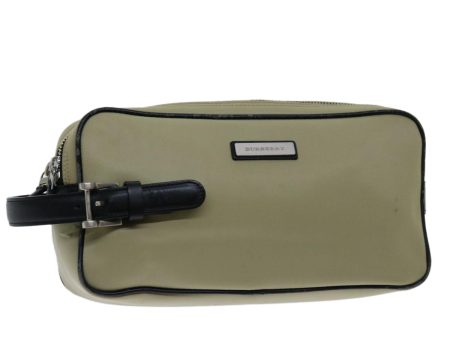 BURBERRY Clutch Bag Nylon Beige BlackNew bs12796 For Cheap