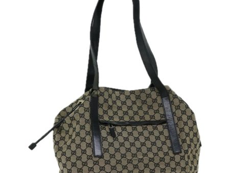 GUCCI GG Canvas Shoulder Bag Beige ac2714 Discount