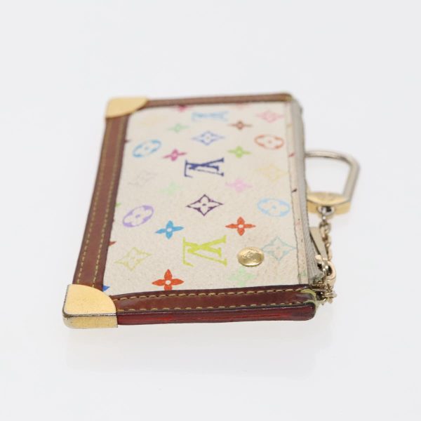 LOUIS VUITTON Monogram Multicolor Pochette Cles Purse White M92655 Auth 94730 Online Hot Sale