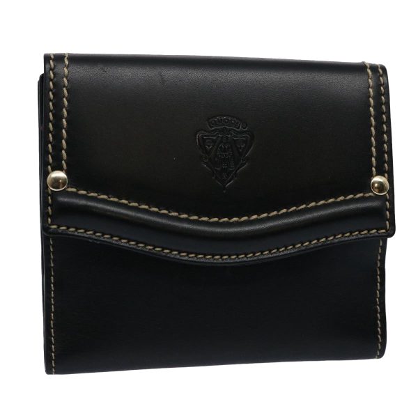 GUCCI Wallet Leather Black 141402 bs10364 on Sale