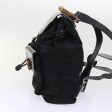 GUCCI Bamboo Backpack Nylon Enamel Black 003 2058 0016 5 56067 Discount