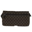 GUCCI GG Canvas Waist bag Brown 018 1621 ep1967 Cheap