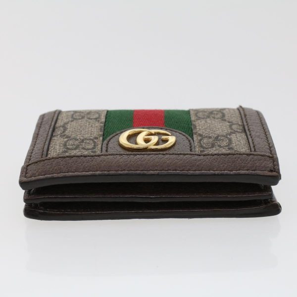 GUCCI GG Canvas Web Sherry Line Ofidia Wallet Beige Red Green 523155 yk7191 Fashion