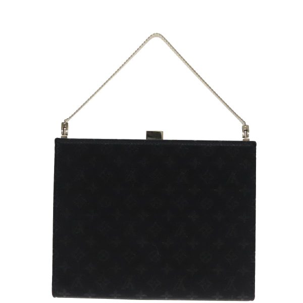 LOUIS VUITTON Monogram Satin Ange MM Hand Bag Black M92101  95282 Online Sale