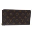 LOUIS VUITTON Monogram Porte Monnaie Zip Long Wallet M61727  bs18704 Online Sale