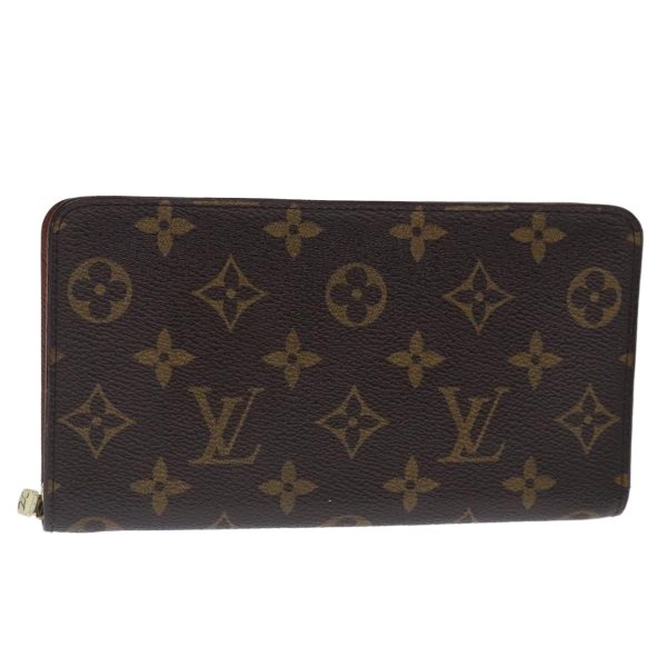 LOUIS VUITTON Monogram Porte Monnaie Zip Long Wallet M61727  bs18704 Online Sale