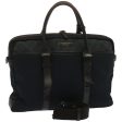 BURBERRY Nova Check Black Label Business Bag Canvas 2way NavyNew 67442 For Discount