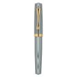 Magna Carta Libertatum Crown Fountain Pen - Grey White GT Online Hot Sale