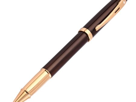 Sheaffer 100 Roller Ball Pen - Coffee Brown GT For Cheap