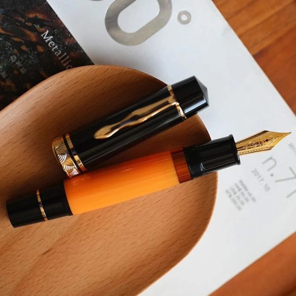 Majohn (Moonman) P139 No.6 Fountain Pen - Orange GT For Discount