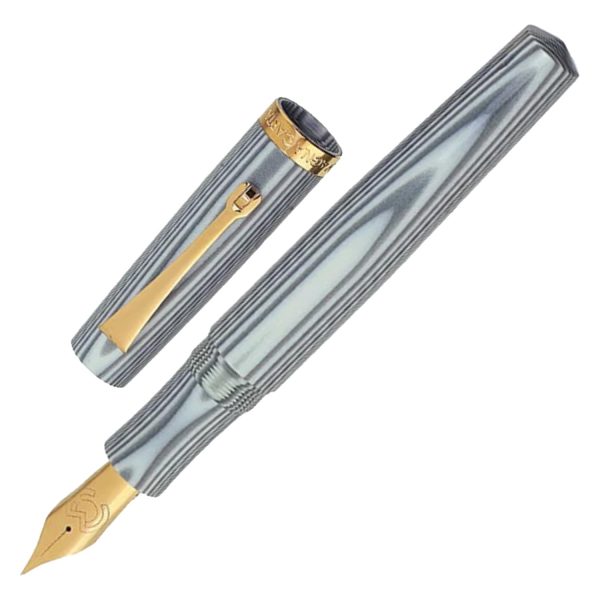 Magna Carta Libertatum Crown Fountain Pen - Grey White GT Online Hot Sale