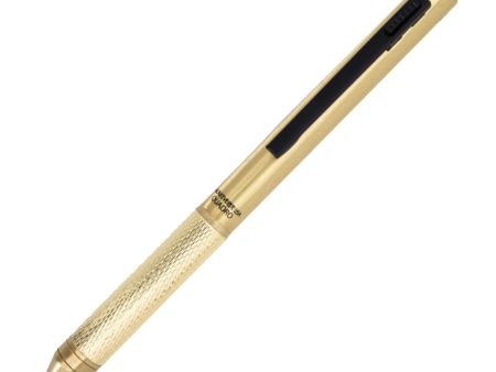 Monteverde Quadro Multifunction Ball Pen - Brass BT Discount