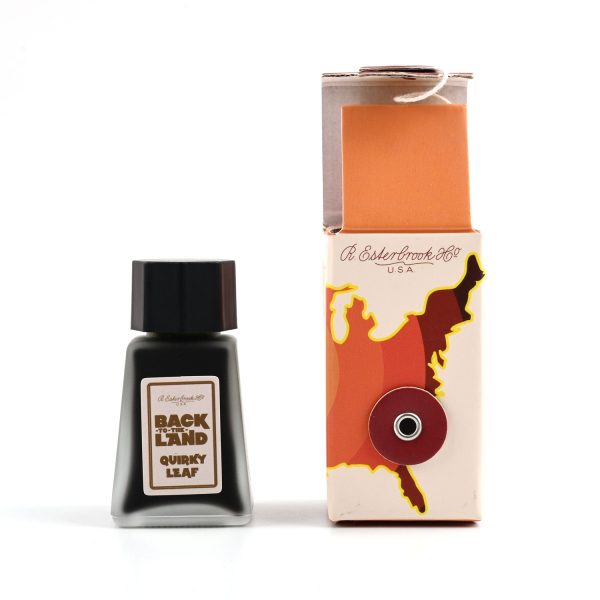 Esterbrook Back to the Land Quirky Leaf Ink Bottle, Green - 30ml Online now