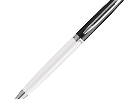 Waterman Hemisphere Colour Blocking Ball Pen - Black & White CT Hot on Sale