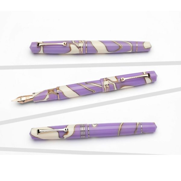 Leonardo Momento Zero Fountain Pen - Nuvola Lilac RGT For Sale