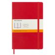 Moleskine Classic Soft Cover Red Notebook - A5, Ruled Online Sale