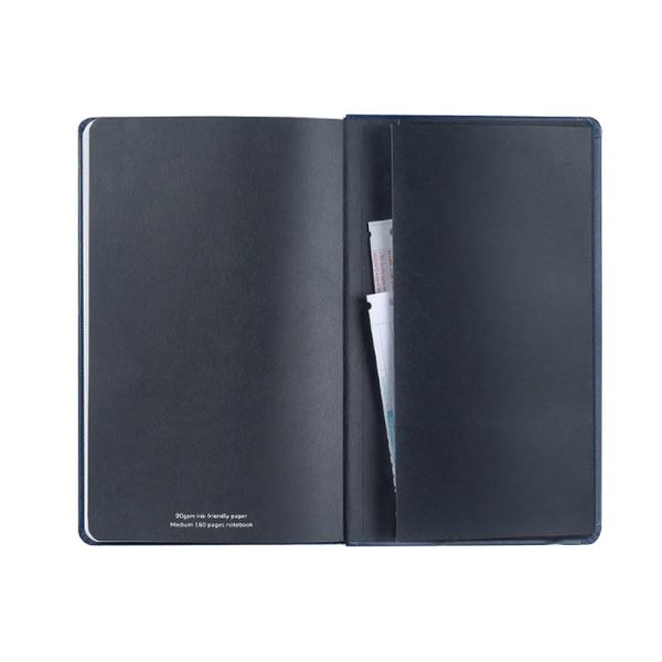 Sheaffer Hard Cover Notebook - Navy - Medium - Plain For Discount