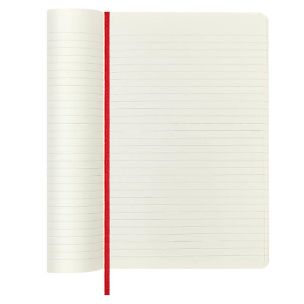 Moleskine Classic Soft Cover Red Notebook - A5, Ruled Online Sale