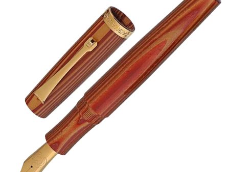 Magna Carta Libertatum Crown Fountain Pen - Red Gold GT Supply