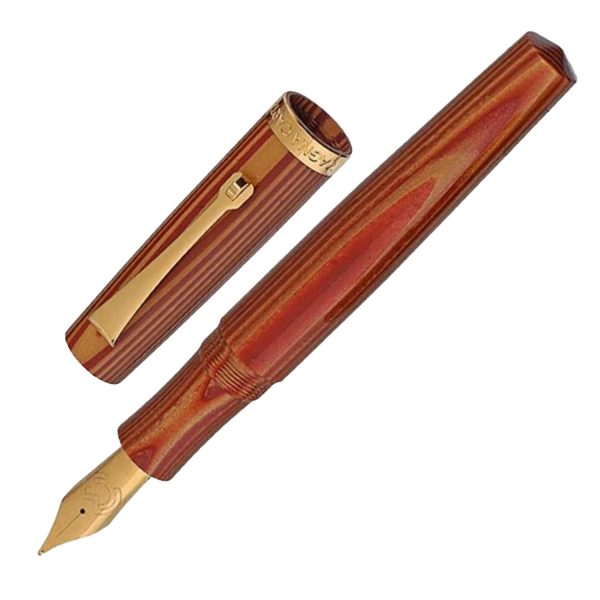 Magna Carta Libertatum Crown Fountain Pen - Red Gold GT Supply