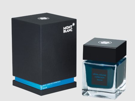 Montblanc Elixir Colorist Ink Bottle, Azure Blue - 50ml Online now