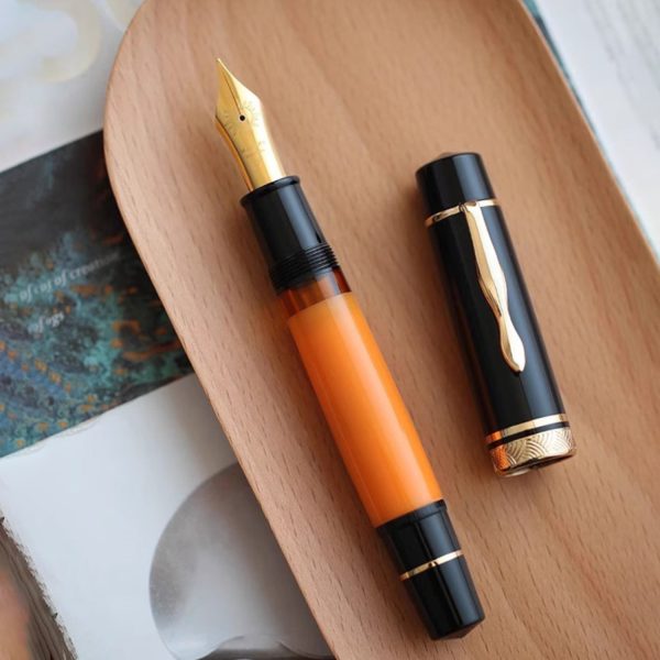 Majohn (Moonman) P139 No.6 Fountain Pen - Orange GT For Discount