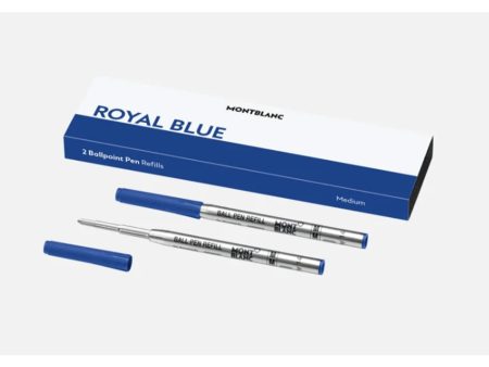 Montblanc 128214 Ball Pen Refill - Royal Blue - Medium - Pack of 2 For Cheap