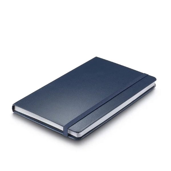 Sheaffer Hard Cover Notebook - Navy - Medium - Plain For Discount