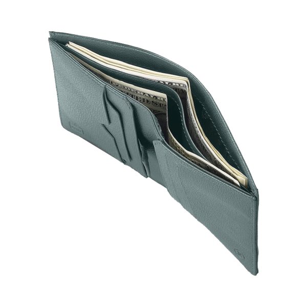 Lapis Bard Dual Compartment Bifold 6cc Wallet - Verdant Online